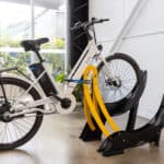 bike in a Velo floor mount rack