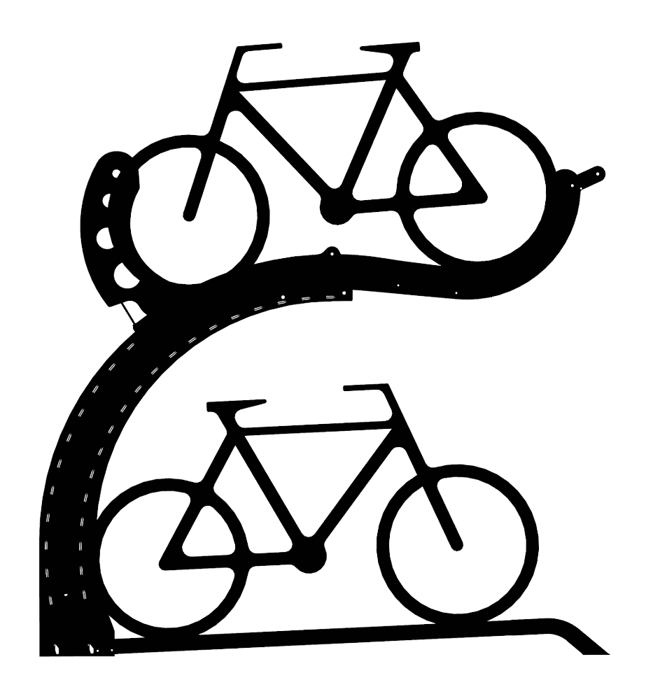 Velo arc bike stand icon